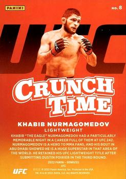 2022 Donruss UFC - Crunch Time #8 Khabib Nurmagomedov Back