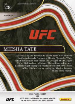 2022 Panini Select UFC - Silver Prizms #230 Miesha Tate Back