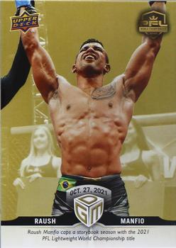 2021 Upper Deck PFL Championship Moments - Gold #WC-RM Raush Manfio Front