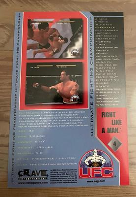 2000 SEG Crave Entertainment UFC #4 Pat Miletich Back