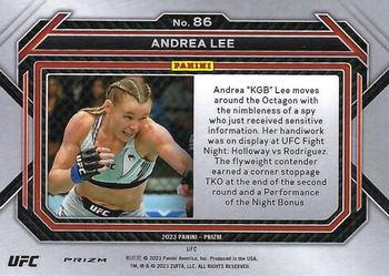 2023 Panini Prizm UFC - Ruby Wave Prizms #86 Andrea Lee Back