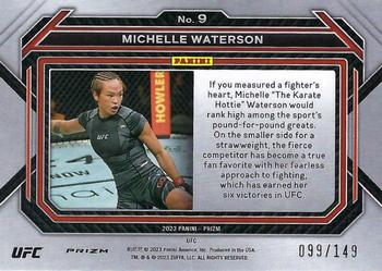 2023 Panini Prizm UFC - Purple Prizms #9 Michelle Waterson Back