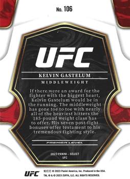 2023 Panini Select UFC #106 Kelvin Gastelum Back