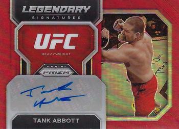 2023 Panini Prizm UFC - Legendary Signatures Red Prizms #LS-TAB Tank Abbott Front