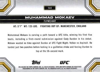 2024 Topps Chrome UFC - Blue Wave #144 Muhammad Mokaev Back