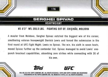 2024 Topps Chrome UFC - Magenta Refractor #176 Serghei Spivac Back