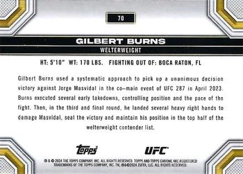 2024 Topps Chrome UFC - Negative #70 Gilbert Burns Back