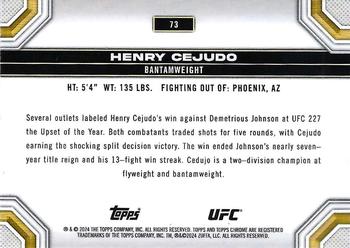 2024 Topps Chrome UFC - Negative #73 Henry Cejudo Back