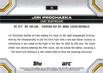2024 Topps Chrome UFC - Negative #95 Jiri Prochazka Back