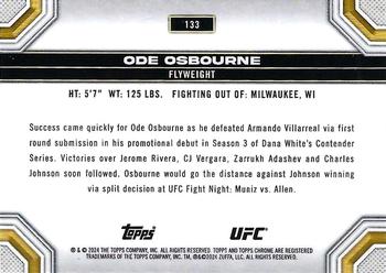 2024 Topps Chrome UFC - Prism #133 Ode Osbourne Back
