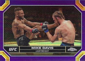 2024 Topps Chrome UFC - Purple Refractor #139 Mike Davis Front