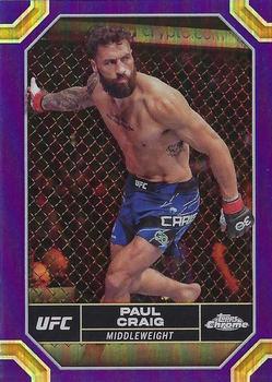 2024 Topps Chrome UFC - Purple Refractor #153 Paul Craig Front