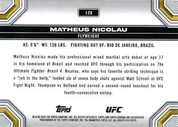 2024 Topps Chrome UFC - Speckle #128 Matheus Nicolau Back