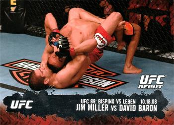 2009 Topps UFC Round 2 #105 Jim Miller / David Baron Front