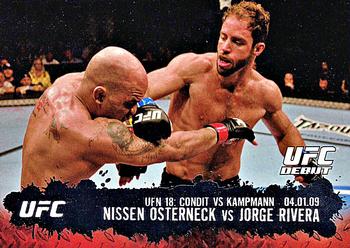 2009 Topps UFC Round 2 #131 Nissen Osterneck / Jorge Rivera Front