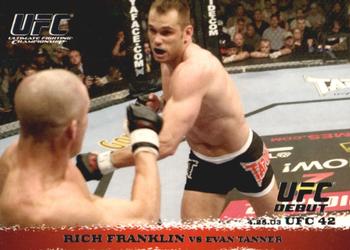 2009 Topps UFC Round 1 #14 Rich Franklin / Evan Tanner Front