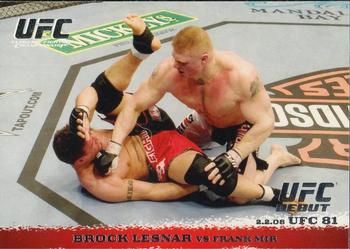 2009 Topps UFC Round 1 #81 Brock Lesnar / Frank Mir Front