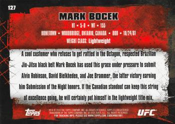 2010 Topps UFC #127 Mark Bocek Back