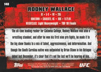 2010 Topps UFC #140 Rodney Wallace Back