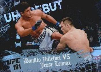 2010 Topps UFC Main Event #124 Danillo Villefort / Jesse Lennox Front