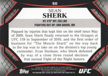 2011 Finest UFC #50 Sean Sherk Back
