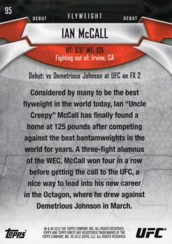 2012 Finest UFC #95 Ian McCall Back