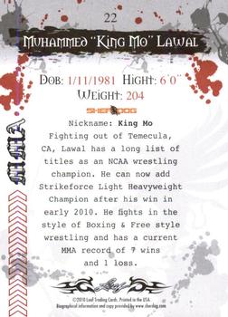 2010 Leaf MMA #22 Muhammed King Mo Lawal Back