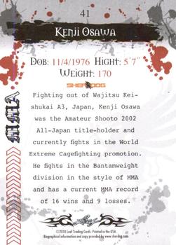 2010 Leaf MMA #41 Kenji Osawa Back
