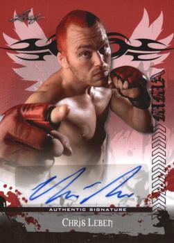 2010 Leaf MMA - Autographs Red #AU-CL1 Chris Leben Front