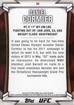 2013 Topps UFC Knockout #89 Daniel Cormier Back