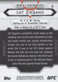 2013 Finest UFC #19 Cat Zingano Back