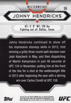 2013 Finest UFC #56 Johny Hendricks Back