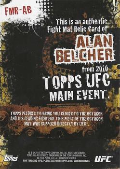 2010 Topps UFC Main Event - Fight Mat Relics #FMRAB Alan Belcher Back