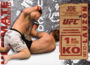 2013 Topps UFC Knockout - Ultimate Knockouts #UKO-15 Joe Lauzon Front