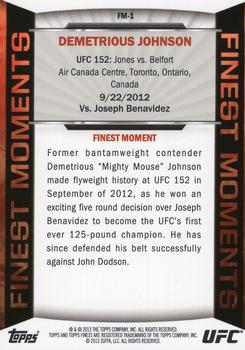 2013 Finest UFC - Finest Moments #FM-1 Demetrious Johnson Back