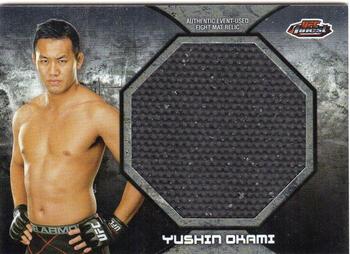 2013 Finest UFC - Jumbo Fight Mat Relics #FFM-YO Yushin Okami Front