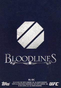 2013 Topps UFC Bloodlines - Bloodlines #BL-DC Daniel Cormier Back