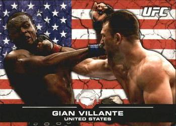 2013 Topps UFC Bloodlines - Flag Parallel #59 Gian Villante Front