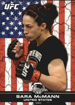 2013 Topps UFC Bloodlines - Flag Parallel #106 Sara McMann Front