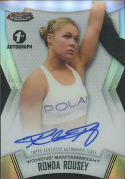 2012 Finest UFC - Autographs #A-RR Ronda Rousey Front