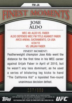 2011 Finest UFC - Finest Moments #FM-JA Jose Aldo Back