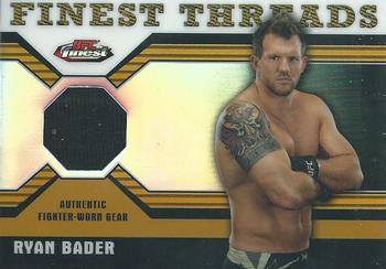 2011 Finest UFC - Finest Threads Fighter Relics Refractors Gold #R-RB Ryan Bader Front