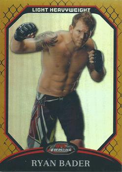 2011 Finest UFC - Refractors Gold #68 Ryan Bader Front