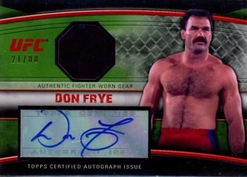 2010 Topps UFC Knockout - Autograph Fighter Relic Green #AFG-DF Don Frye Front
