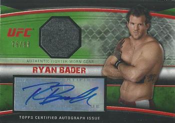 2010 Topps UFC Knockout - Autograph Fighter Relic Green #AFG-RB Ryan Bader Front