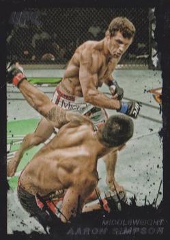 2011 Topps UFC Moment of Truth - Onyx #110 Aaron Simpson Front