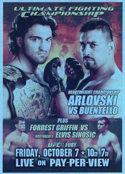2011 Topps UFC Moment of Truth - Fight Poster Review #FPR-UFC55 UFC 55 Fury Front