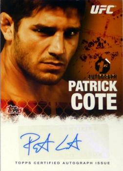 2010 Topps UFC - Autograph #FA-PCO Patrick Cote Front