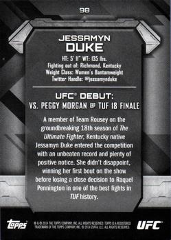 2014 Topps UFC Knockout - Gold #98 Jessamyn Duke Back