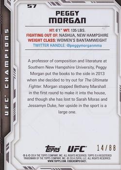 2014 Topps UFC Champions - Blue #57 Peggy Morgan Back
